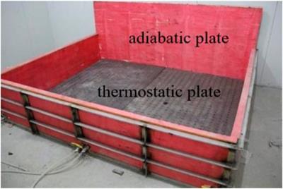 Laboratory investigation of the spatial thermodynamic properties of the bridge approach in the permafrost region